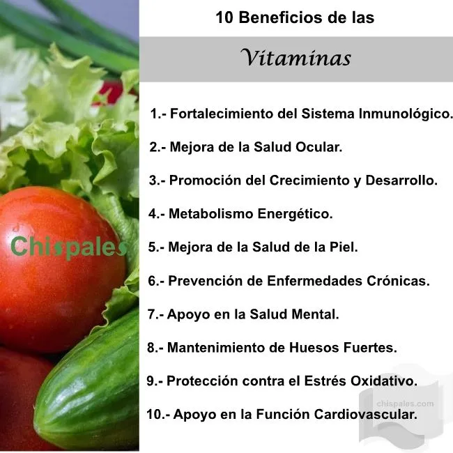 10 Beneficios de las Vitaminas