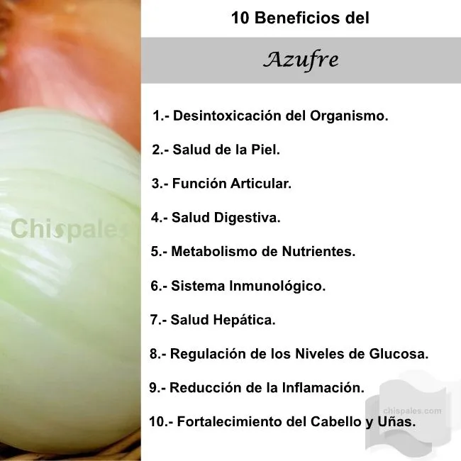 10 Beneficios del Azufre