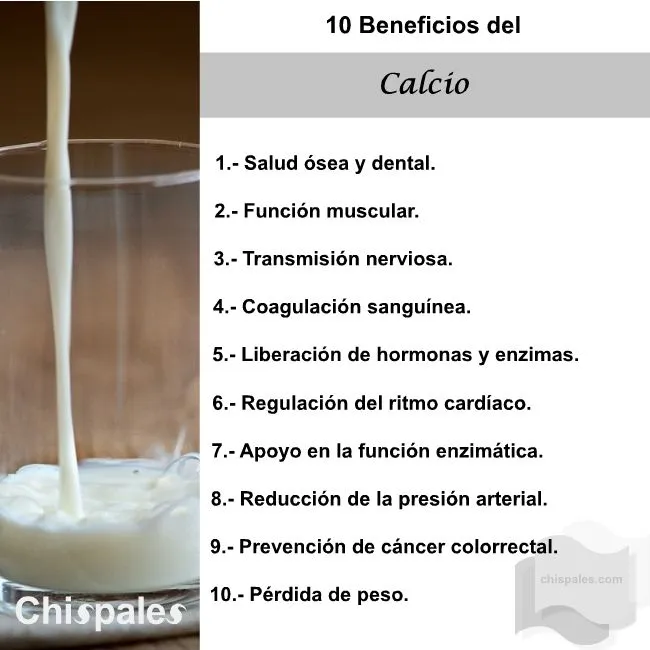 10 Beneficios del Calcio
