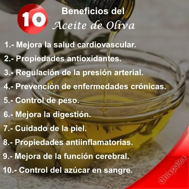 10 Beneficios del Aceite de Oliva