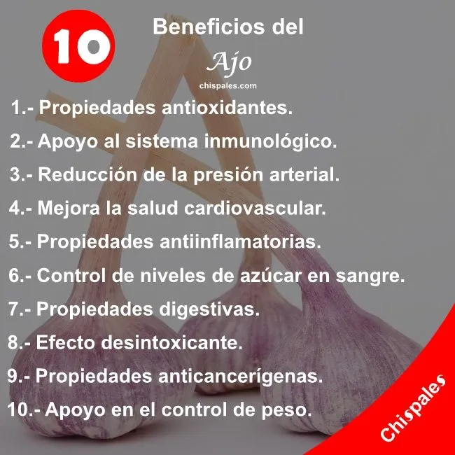10 Beneficios del Ajo