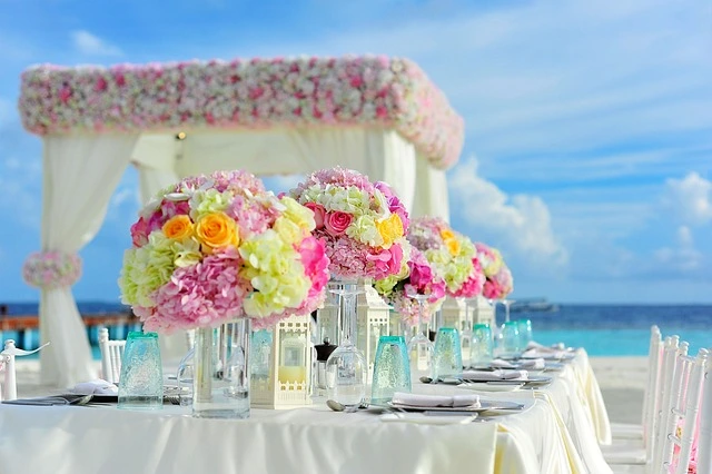 Colores y decoración en una boda
