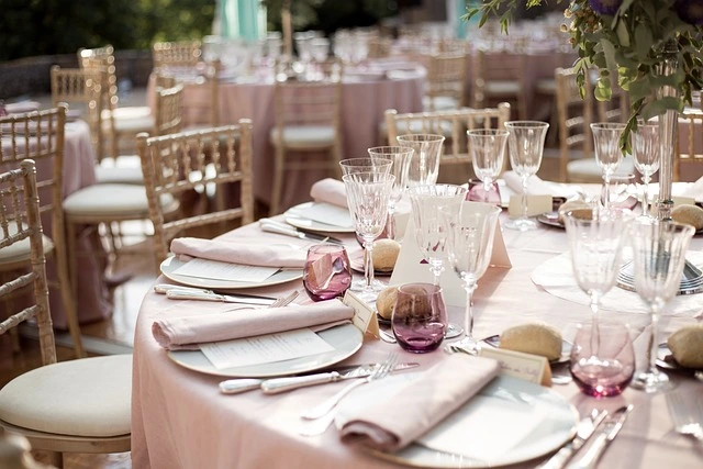 Colores y decoración en una boda