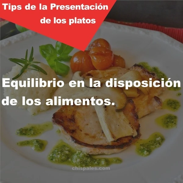 Presentación de los platos