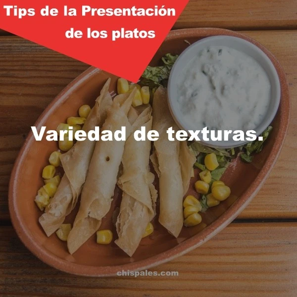 Presentación de los platos