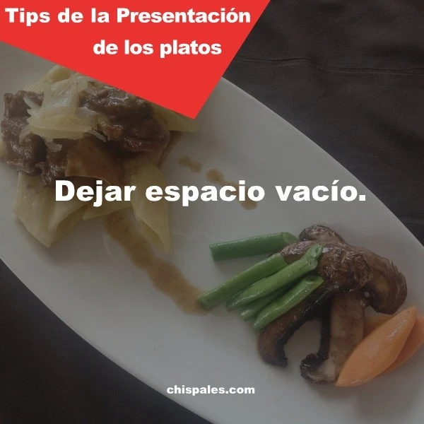 Presentación de los platos