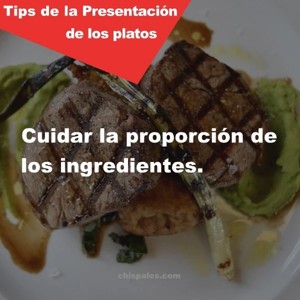 Presentación de los platos