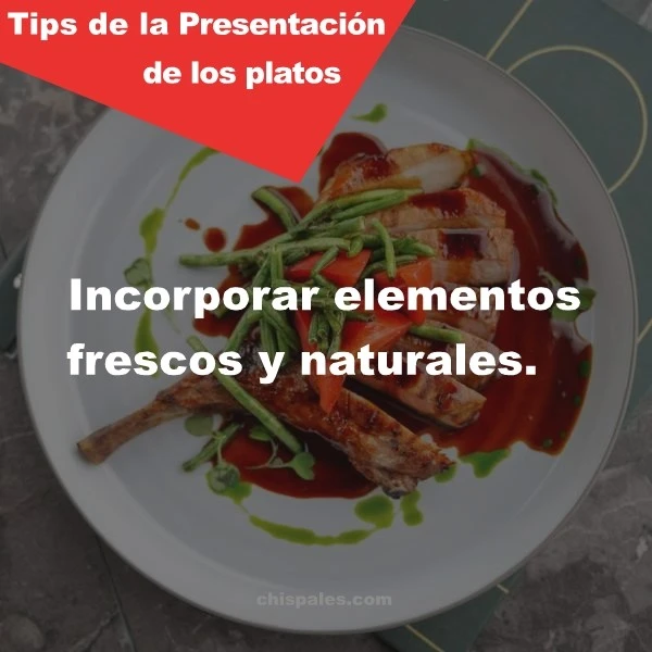 Presentación de los platos