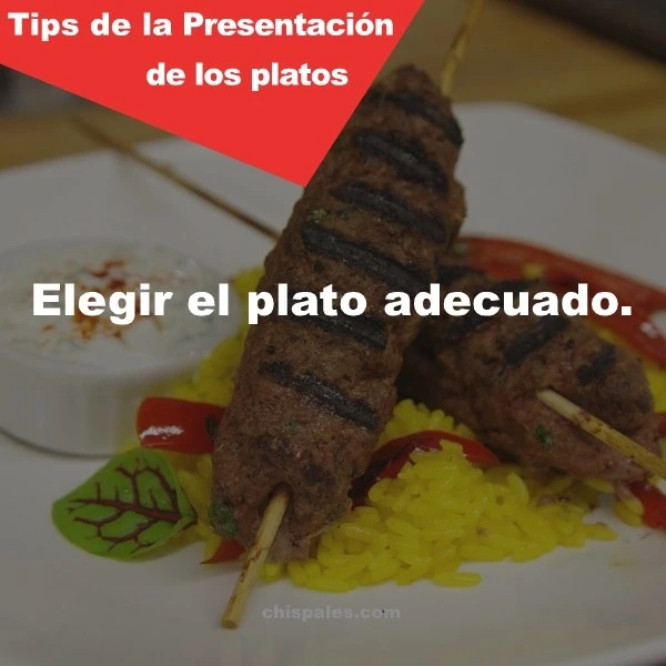 Presentación de los platos