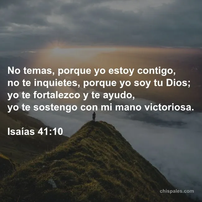 Versículos de promesas de Dios Isaías 41.10