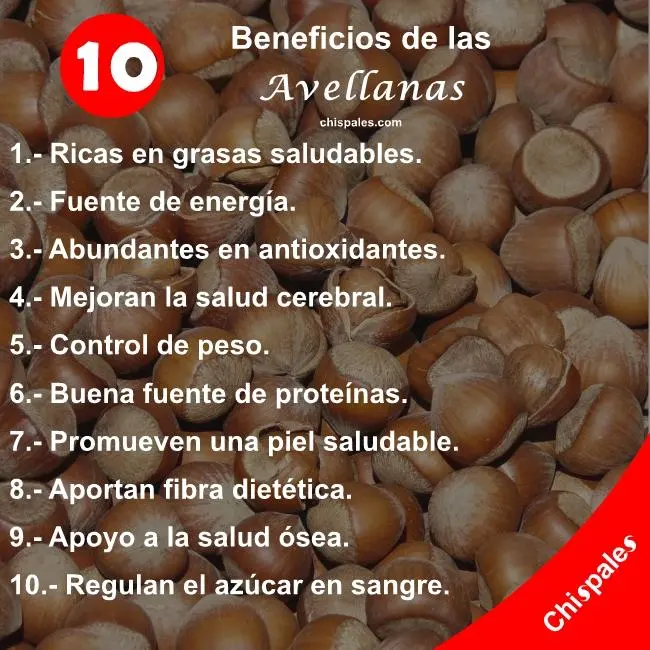 10 Beneficios de las Avellanas
