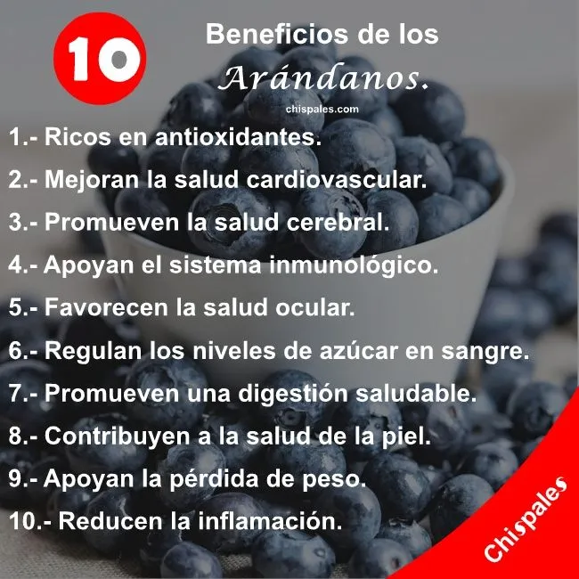 10 Beneficios de los Arándanos