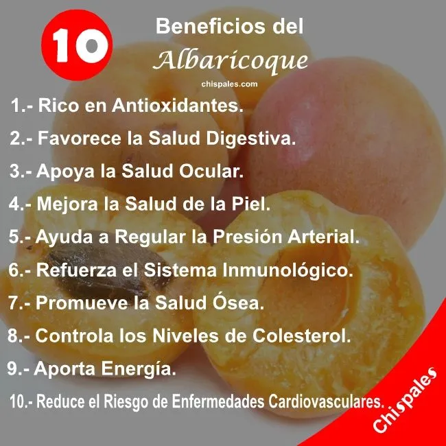 10 Beneficios del Albaricoque