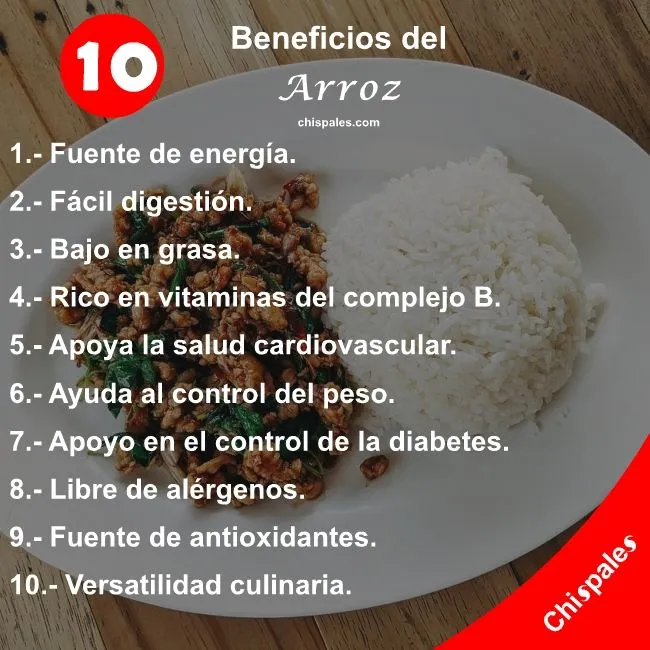 10 Beneficios del Arroz