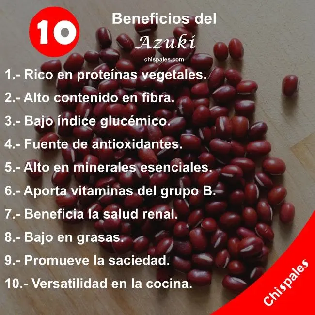 10 Beneficios del Azuki