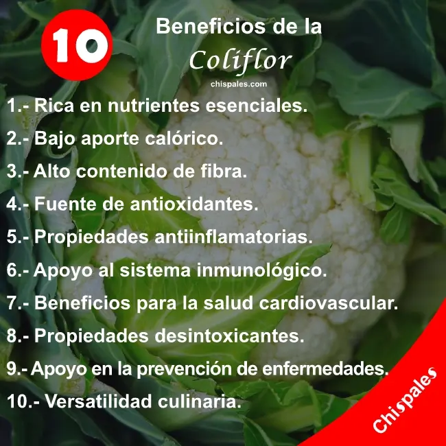 10 Beneficios de la Coliflor