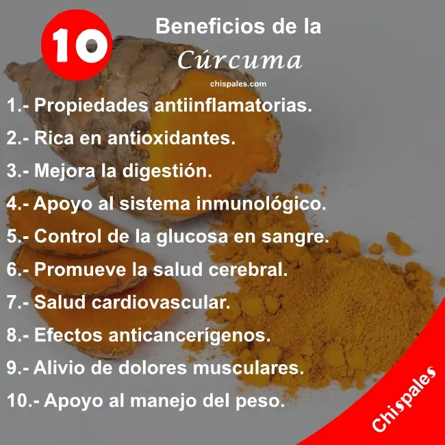 10 Beneficios de la Cúrcuma