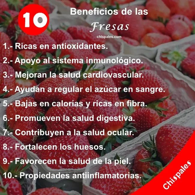 10 Beneficios de las Fresas