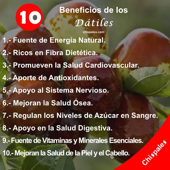 10 Beneficios de los Dátiles