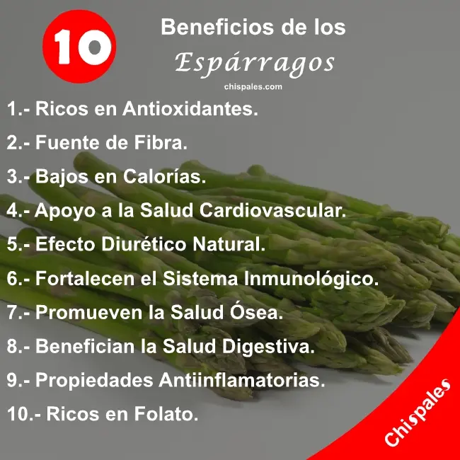 10 Beneficios de los Espárragos