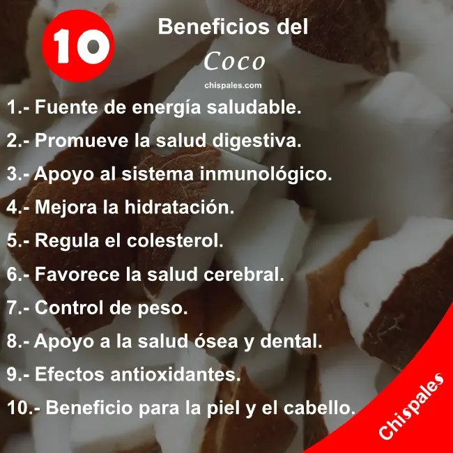 10 Beneficios del Coco