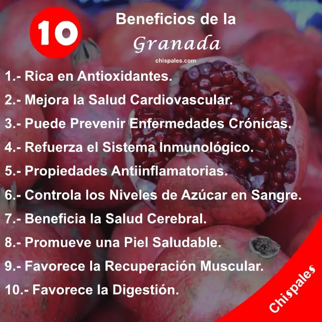10 Beneficios de la Granada
