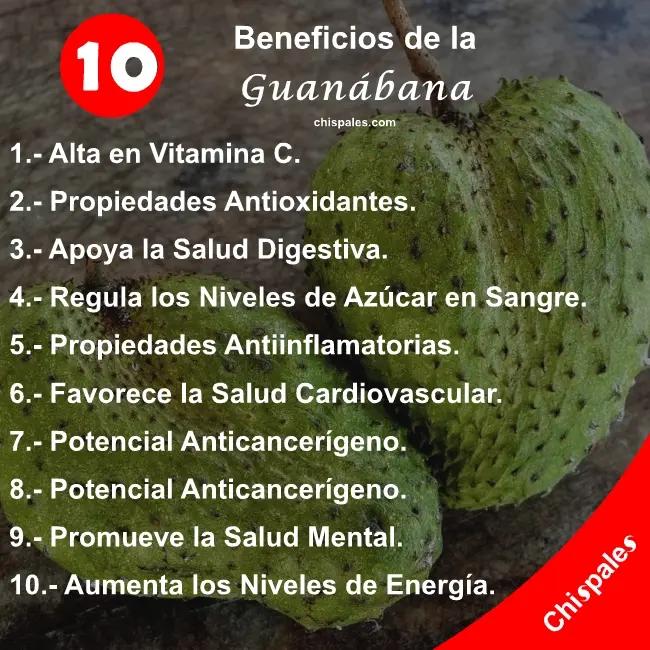10 Beneficios de la Guanábana
