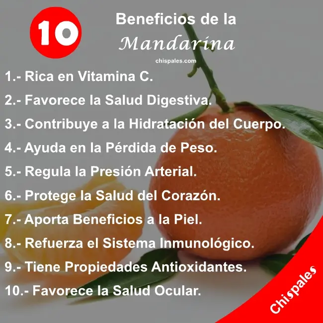 10 Beneficios de la Mandarina