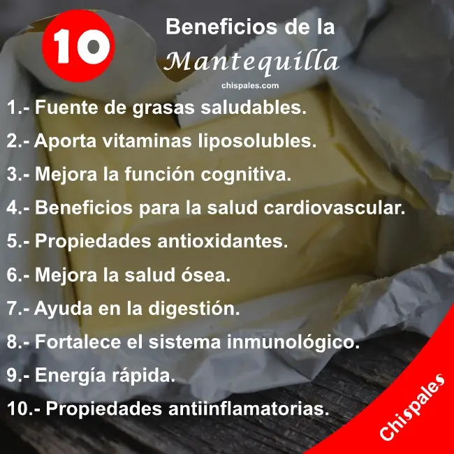 10 Beneficios de la Mantequilla