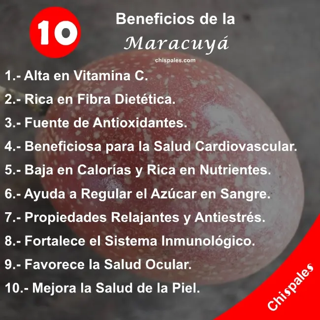 10 Beneficios de la Maracuyá