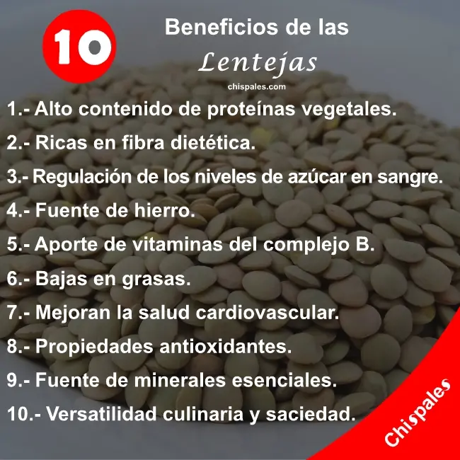 10 Beneficios de las Lentejas