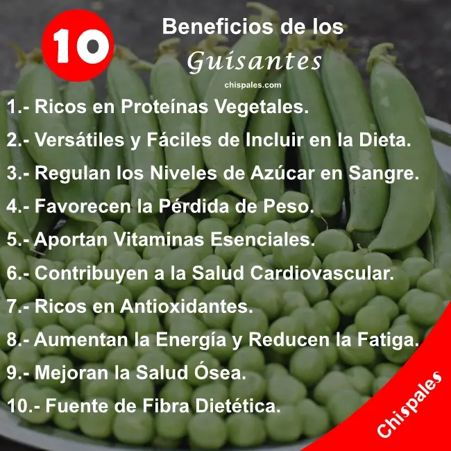 10 Beneficios de los Guisantes
