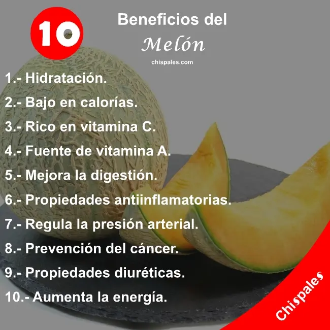 10 Beneficios del Melón