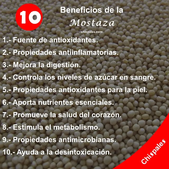 10 Beneficios de la Mostaza