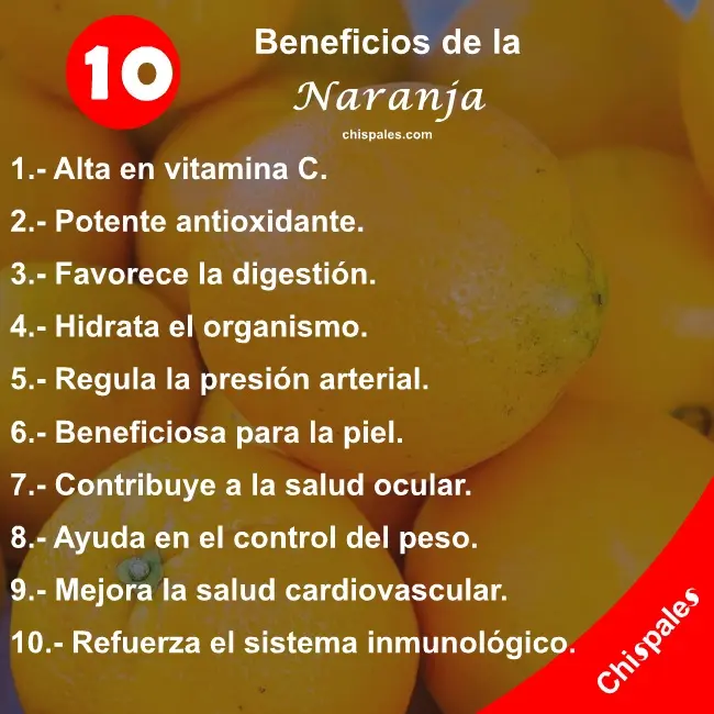 10 Beneficios de la Naranja