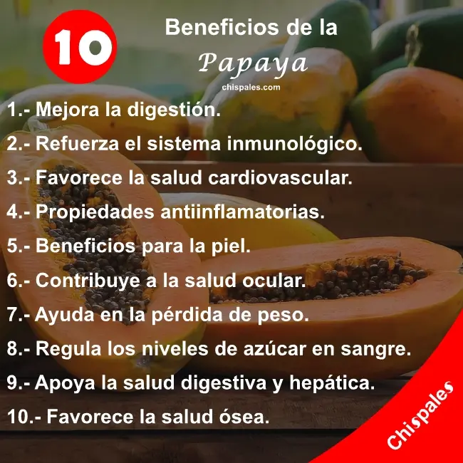 10 Beneficios de la Papaya