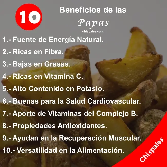 10 Beneficios de las Papas