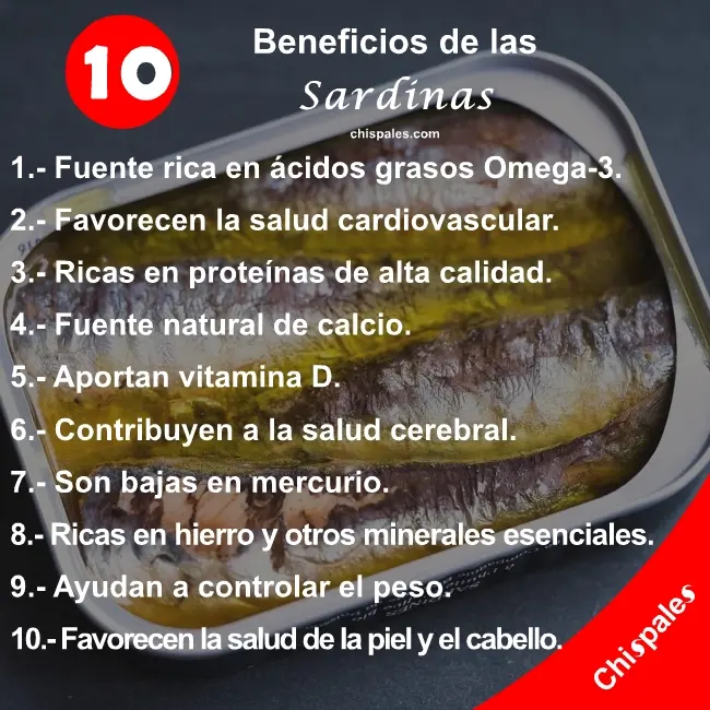 10 Beneficios de las Sardinas