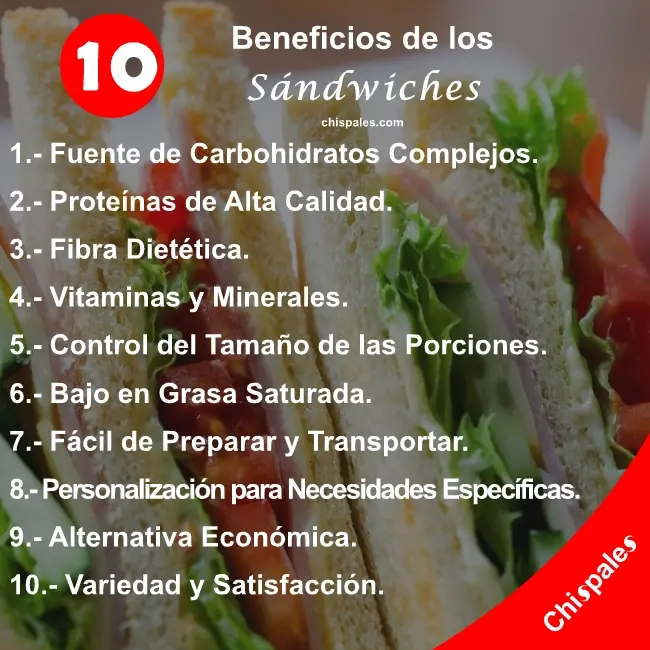 10 Beneficios de los Sándwiches