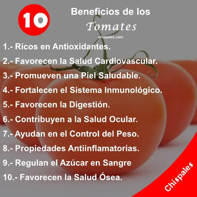 10 Beneficios de los Tomates