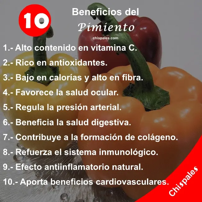 10 Beneficios del Pimiento