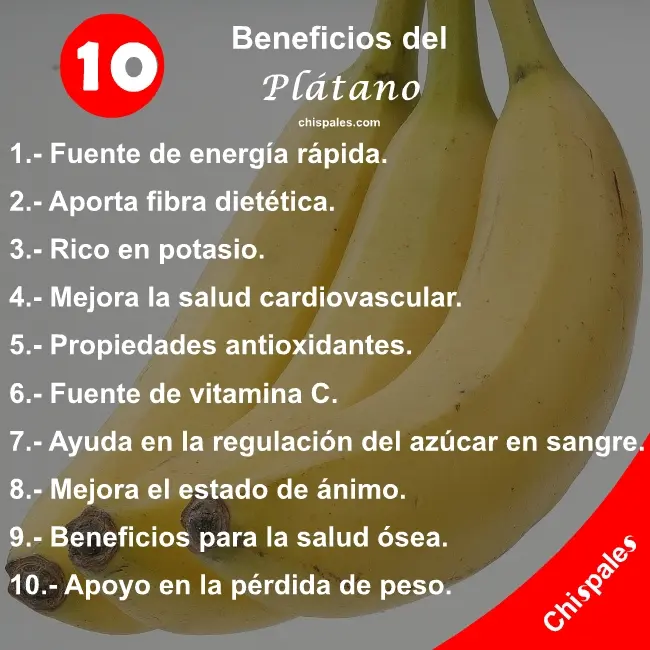 10 Beneficios del Plátano