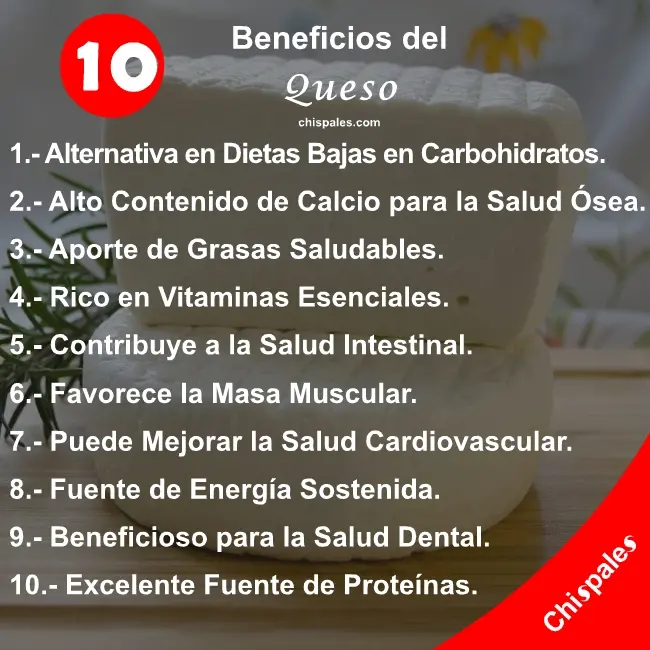 10 Beneficios del Queso