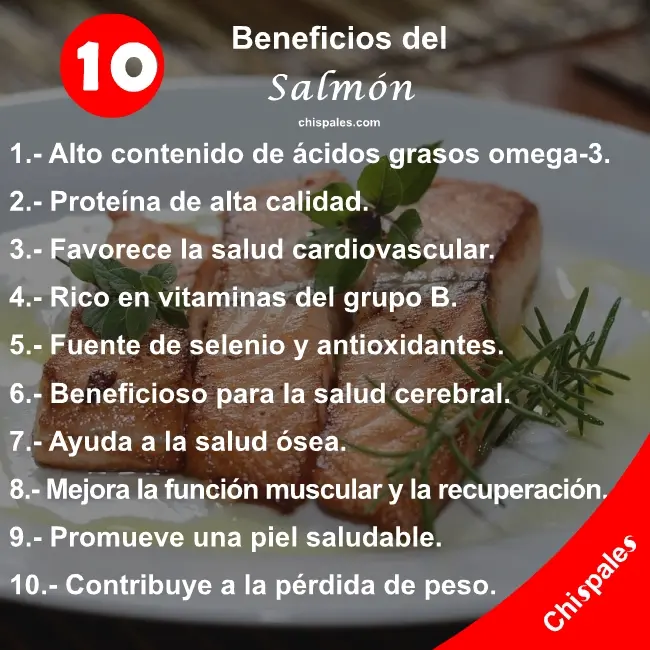 10 Beneficios del Salmón