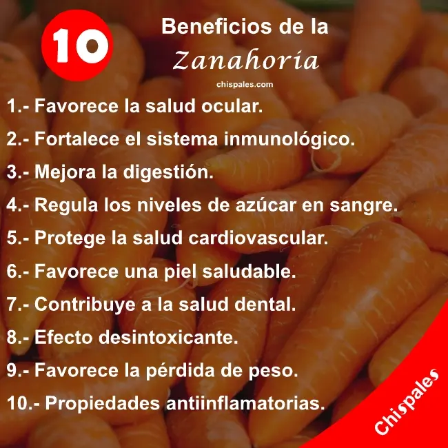 10 Beneficios de la Zanahoria